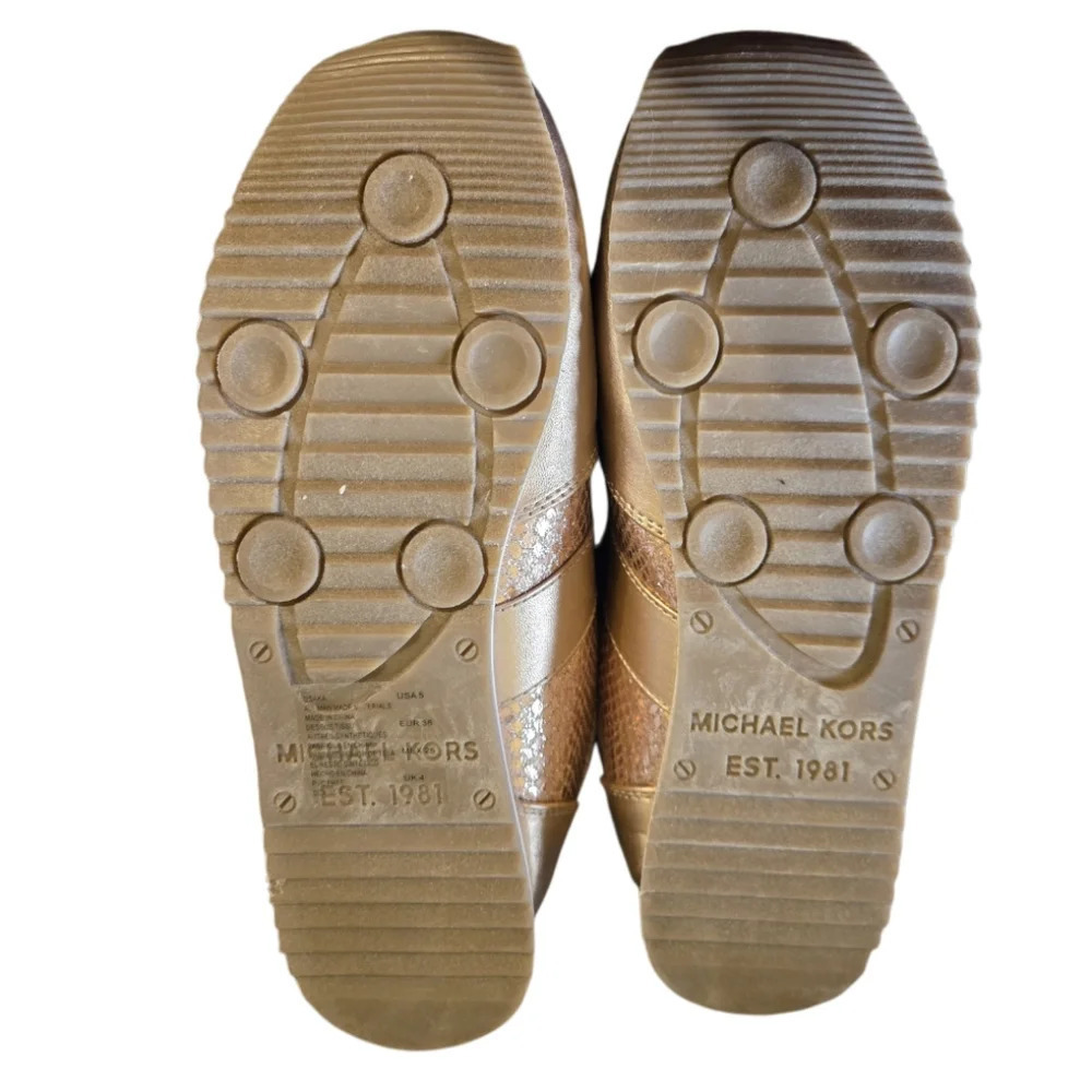 Michael Kors Osaka Rose Gold Sneakers NWOB - Picture 10 of 17